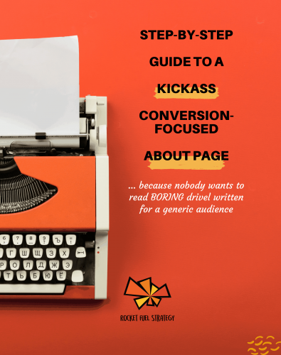 Rocket Fuel Strategy About Page Guide About Page Guide